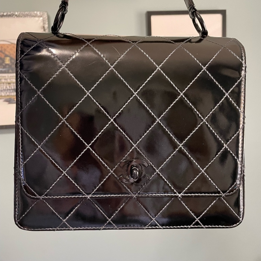 Chanel so black flap handbag
